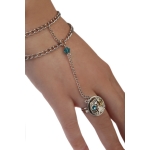 Steampunk гривна и пръстен  с кристали Swarovski 18