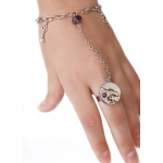 Steampunk гривна и пръстен с кристали Swarovski 15