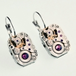 Steampunk обеци с кристали Swarovski 34 Steampunk обеци с кристали Swarovski 34