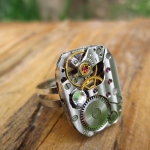 Steampunk пръстен 7 с кристал Swarovski Steampunk пръстен 7 с кристал Swarovski